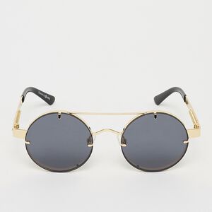 Okrągłe okulary przeciwsłoneczne - złote, czarne