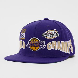WORLD CHAMPS SNAPBACK MLB Los Angeles Lakers purple