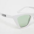 Okulary przeciwsłoneczne Cat-Eye- biały, zielone