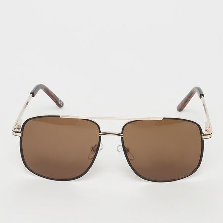 Kwadratowe okulary przeciwsłoneczne - brązowe