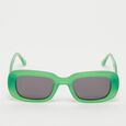 Wąskie okulary przeciwsłoneczne - zielone, czarne