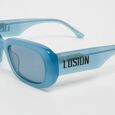Wąskie okulary przeciwsłoneczne - niebieskie