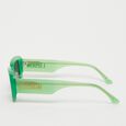 Wąskie okulary przeciwsłoneczne - zielone, czarne