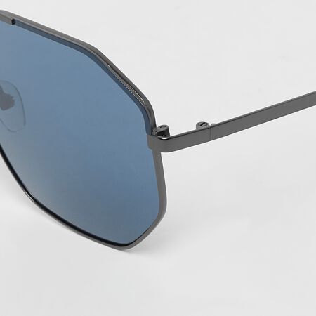 Okulary przeciwsłoneczne pilot - szary, niebieskie