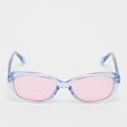 Wąskie okulary przeciwsłoneczne - niebieskie, różowe